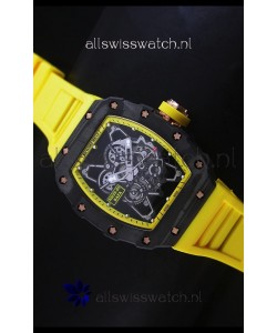 Richard Mille RM35-01 Rafael Nadal Edition Swiss Replica Watch in Yellow Indexes