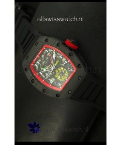 Richard Mille RM036 Jean Todt Forged Carbon Bezel Titanium Watch - Red Edition