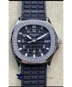 Patek Philippe Aquanaut LUCE 5072A-001 Quartz Swiss Replica Watch in Black Dial 35MM