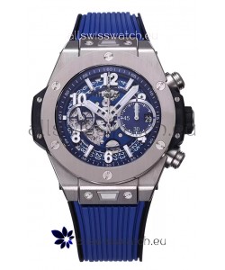 Hublot Big Bang Unico Blue Stainless Steel Casing 1:1 Mirror Edition Swiss Replica Watch