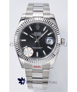 Rolex Datejust Cal.3235 Movement Swiss Watch 1:1 Mirror Replica 904L Steel 41MM - Black Dial 