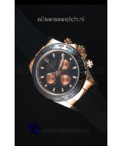 Rolex Daytona 116515 Everose 1:1 Mirror Replica Black Dial Watch 