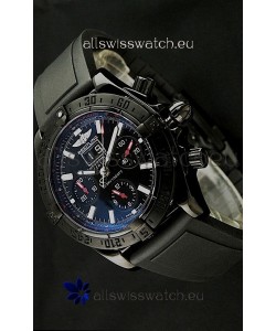 Breitling Blackbird Swiss Replica Watch in PVD Casing Black Dial