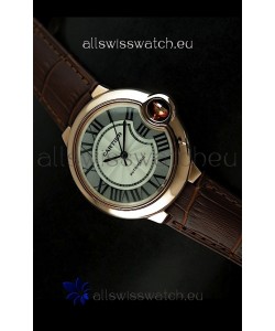 Ballon De Cartier Swiss Replica Watch in Rose Gold - 1:1 Mirror Replica 