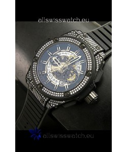 Hublot Big Bang King Power PVD Casing Watch with Diamonds