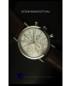 IWC Portofino Chronograph Swiss Watch in Steel Case White Dial