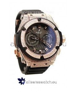 Hublot Gold Big Bang King Power Diamond Swiss Replica Watch