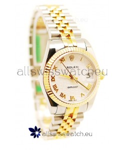 Rolex DateJust Mid-Sized Japanese Replica Two Tone Watch
