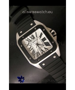 Cartier Santos 100 Swiss Automatic Replica Watch in Black