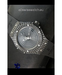 Hublot Caviar Full Black Ceramic Casing Swiss Replica Watch - 1:1 Mirror Replica Watch