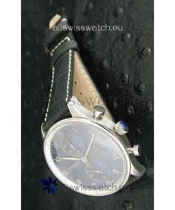 IWC Portuguese Chronograph Swiss Replica Watch in Blue Dial