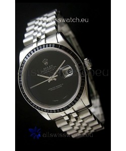 Rolex Datejust Japanese Replica Automatic Watch in Black Dial