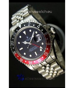 Rolex Replica GMT Masters Watch with Black/Red Bezel