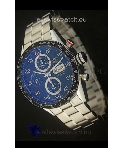 Tag Heuer Carrera Tachymeter Swiss Chronograph Watch in Blue Dial