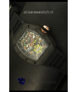 Richard Mille RM036 Jean Todt Forged Carbon Bezel Titanium Watch
