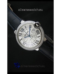 Cartier Balon de Swiss Replica Automatic Watch in White Dial