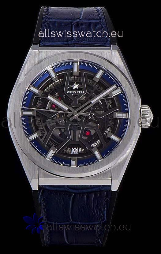 Zenith DEFY Classic Automatic Blue Skeleton Dial Mens Watch