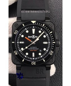 Bell & Ross BR03-92 Diver DLC Coated Black Dial Swiss Replica Watch 1:1 Mirror Replica