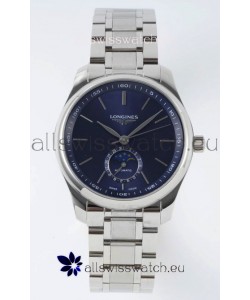 Longines Master Collection Automatic Moonphase Blue Dial Swiss Replica Watch Steel Strap