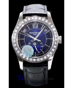 Patek Philippe 5205-001 Complications MoonPhase Blue Dial 1:1 Mirror Swiss Replica Watch