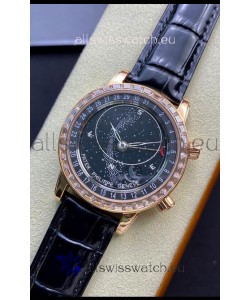 Patek Philippe 6104R Grand Compilations Handwind Swiss Replica Watch - Diamonds Bezel