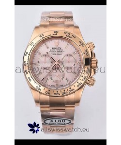 Rolex Cosmograph Daytona M116515ln-0061 Rose Gold Sundust Dial Original Cal.4130 Movement - 904L Steel Watch