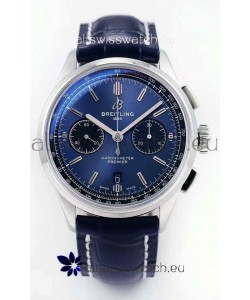 Breitling Premier B01 Chronograph 42 Edition Watch 1:1 Mirror Quality in Blue Dial 