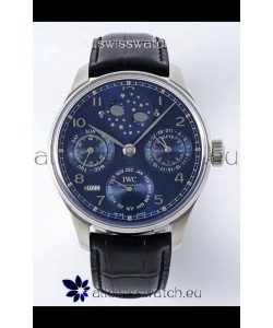 IWC Portuguese Perpetual Calendar Stainless Steel Swiss Replica Watch REF. IW503401
