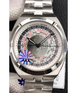 Vacheron Constantin Overseas World Time Edition White Dial Swiss Replica Watch 
