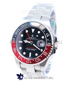 Rolex GMT Masters II 2011 Edition Replica Black and Red Ceramic Bezel Watch