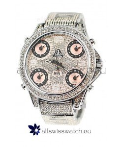 Jacob & Co Diamond Watch in Pink Subdials