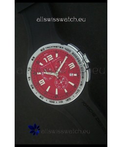 Porsche Design Flat Six P'6320 Japanese Watch in Red Dial