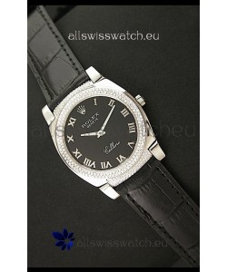 Rolex Cellini Japanese Replica Watch in Black Dial
