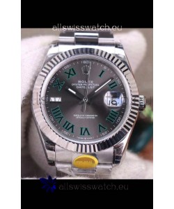 Rolex Datejust Wimbledon Cal.3235 Movement Swiss Watch - Ultimate 904L Steel 41MM