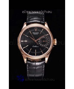 Rolex Cellini Date Ref#50515 Replica 1:1 Mirror Rose Gold 904L Steel Watch Brown Dial