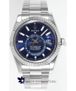 Rolex Sky-Dweller REF #m336934 Blue Dial Watch in 904L Steel Case - Super Clone Watch