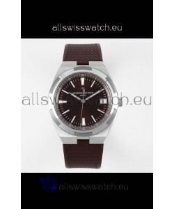 Vacheron Constantin Overseas 1:1 Mirror Swiss Replica Watch in Brown Dial - Rubber Strap