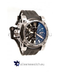 Graham Oversize Chronofighter Swiss Replica Watch in Black
