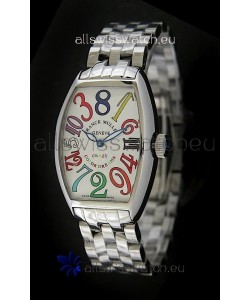 Franck Muller Crazy Color Dreams Japanese Replica Watch in White Dial