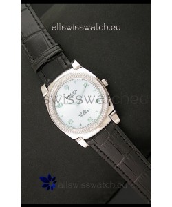 Rolex Cellini Japanese Replica Watch in Lilac Blue Dial
